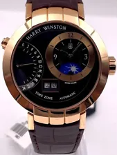 Harry Winston Premier Excenter Timezone PRNATZ41RR002 Unworn