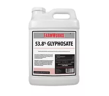 Farm Works 2.5 GALLON 53.8% Glyphosate Weed Killer, Free Shipping! ON SALE!