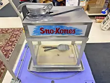 Sno Konette Ice Shaver Snow Cone Machine Model 1002 Commercial Grade Deluxe Used