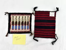 2 Miniature Navajo Rug