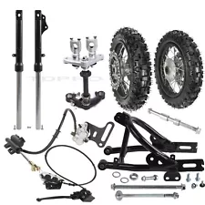 Front Forks Shock 10" Wheels Disc Brake Swing Arm For Dirt Bike CRF50 PW50 DRZ70 (For: Yamaha PW50)