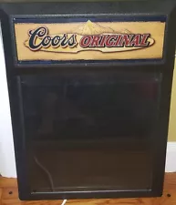 Coors Promotional Lighted Sign with Plexiglas Front