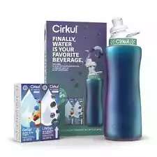 Cirkul 32oz Chameleon Stainless Steel Starter Kit with Teal & White Lid 2.0 and