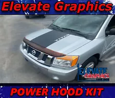 For Nissan Titan Hood Power Stripes Vinyl Graphics 3m Decals Stickers 2004-2015