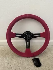 350mm Deep Dish Steering Wheel - Fit 6 hole Hub Like Vertex Nardi NRG Grip