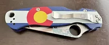 Spyderco Paramilitary 2 Colorado Flag Factory Second New