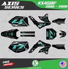 Graphics Kit for Kawasaki KX450F (2006-2008) Axis-Teal