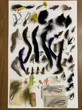 Fisherman's Estate Huge LOT OF FLY LURES Flies Fishing FRESHWATER HOOKS A7