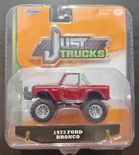 1973 FORD BRONCO 1/64 SCALE JADA JUST TRUCKS Wave 9 RED & WHITE