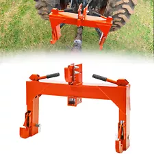 3 Pt Quick Hitch for Cat 1 & 2 Tractors Attachments W/ 2" Receiver Hitch 3000 LB