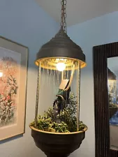 Vintage Hanging Bronze Rain Oil Lamp