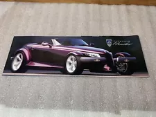 Original 1997-98 Plymouth PROWLER Dealer Sales Fold-out Brochure Poster