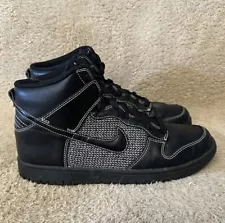 Nike Dunk High Top 318676-002 Black Basketball Shoes Sneakers Women’s Size 10