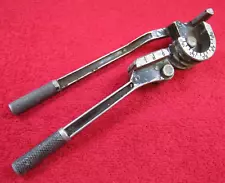 Vintage Cast Aluminum Hand-Held Tubing Bender for Custom Brake & Fuel Lines Tool