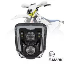 LED Headlight Hi/Low w/ DRL For Husqvarna Enduro FE 250 350 450 TE 250i TE 300i (For: Husqvarna FE350)