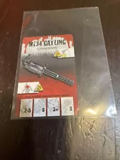 M134 GATLING Ultrared Weapon PROMO Card for ZOMBICIDE Game Board Game