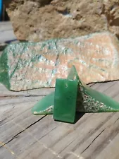 Wyoming Apple Jade Pendant Bead x from Rough Wyoming Nephrite Jade Slab