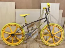 Kuwahara BMX Survivor 24 Custom Yellow Complete Bike *USED* from Japan