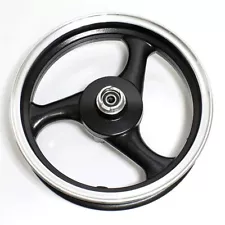 Front 3 Spoke Wheel Black/Chrome for Direct Bikes, Pulse, Sinnis, Znen Wheel