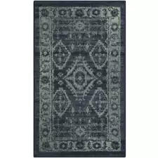 Maples Rugs Georgina Traditional Runner Rug Non Slip Hallway Entry Carpet [Made