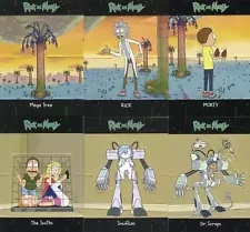 2018 Rick and Morty Season 1 Standee Chase Card Set E1-E6 Cryptozoic