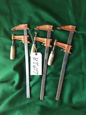 Vintage Jorgensen 12" bar clamps 3712 Quantity of three Lot #1B