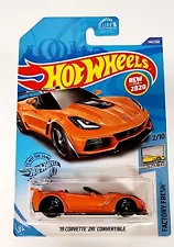 2017 Hot Wheels Orange '19 Corvette ZR1 Convertible - 144/250