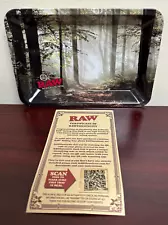 RAW MINI Forest Cigarette Rolling Tray 7 x 5 -Used See Description