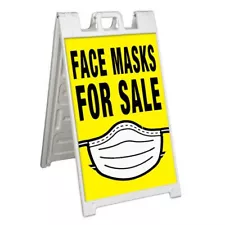 FACE COVERING FOR SALE Signicade 24x36 Aframe Sidewalk Sign Banner Decal VIRUS