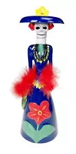 Tita Dona Celia Edition Tequila 750mL Blanco Dia De Los Muertos Empty Bottle 14”