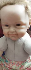 CREEPY DOLL * FOR CUSTOM PROJECT (?) SPOOKY FACE * WEIRD REALISTIC HORROR DOLL?