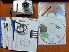 Olympus CAMEDIA D-535 Zoom 3.2MP Digital Camera Silver,Disks and Manual for part