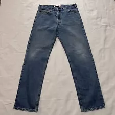 Levi's 505 34x34 Mens Straight Leg Jeans Denim Medium Wash Blue Jeans Cheap!