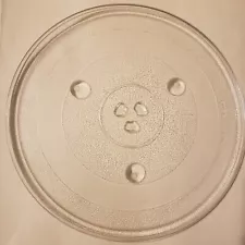 Glass 12.5 Inch Diameter Microwave Plate, Replacement. Used Excellent Condition