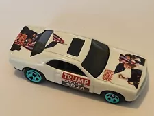 Hot Wheels 2024 DONALD TRUMP For President 2008 Dodge CHALLENGER FIGHT custom