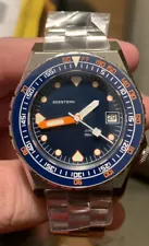 Seestern Sub 600T V3 Dark Blue 40mm Automatic Dive Watch Doxa Homage Seiko Nh35