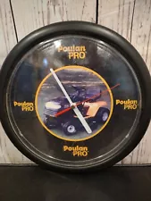 Poulan Pro old riding lawnmower battery operated 10" clock Works Great ðð