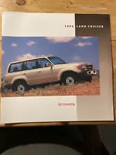 1992 Toyota Land Cruiser 14-page Original Car Sales Brochure Catalog