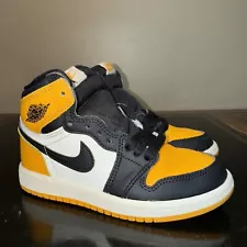 Nike Air Jordan 1 High Og Taxi Black AQ2664-711 Ps Preschool Boys Kids Size 12C