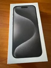 Apple iPhone 15 Pro Max Black Titanium 128GB EMPTY BOX ONLY