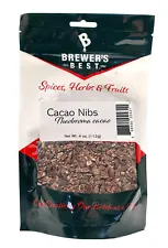 Brewers Best Organic Cacao (Cocoa) Nibs-4 oz.