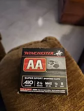 Winchester AA 410ga Supersport 2 1/2" 8 Shot 1/2oz. Empty Ammo Box