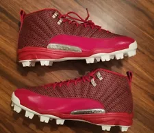 Deadstock Rare Jordan 12 Retro MCS Gym Red Cleats 2016 Baseball Sz. 13