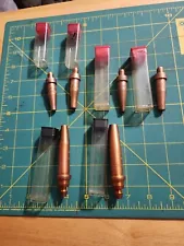 6 Assorted Torch Tips Nozzles New & Used Uniweld, Victor