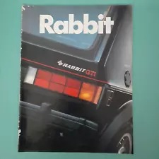 1983 VW Volkswagen Rabbit L LS GL GTI Convertible Car Sales Brochure Catalog