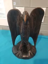 Hand Carved Wooden Eagle