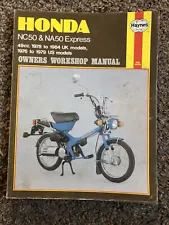 HONDA NC50 & NA50 Express Haynes OWNERS WORKSHOP MANUAL 1978-1984