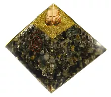 Huge 97mm Green Emerald Orgonite Orgone Pyramid Energy Reiki Charged Generator