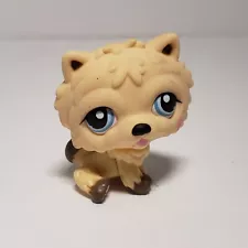 LPS Littlest Pet Shop Chow Chow Puppy Dog Blue Eyes Clear Peg #1208 Used 2007