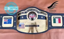 NWA DOMED GLOBE WORLD HEAVYWEIGHT CHAMPIONSHIP BELT BRASS ADULT SIZE REPLICA